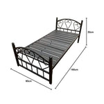 Load image into Gallery viewer, Modern Black Stainless Steel Bed Frame - Squeak-Resistant Design, Durable & Stylish-GCC Home Center