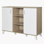 Load image into Gallery viewer, Modern Coffee Bar Cabinet, 2 Doors, Multiple Shelves, And Adjustable Shelving To Store
