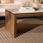 Load image into Gallery viewer, Modern Coffee Table with Sintered Stone Top