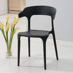 Load image into Gallery viewer, Modern Cuisine Stackable Plastic Chairs For Hotels, Negotiations, And Cafes - Black-GCC Home Center
