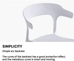 Load image into Gallery viewer, Modern Cuisine Stackable Plastic Chairs For Hotels, Negotiations, And Cafes - Black-GCC Home Center