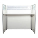 Load image into Gallery viewer, Modern Design Cubicle Works Station With 3-Door Movable Drawer - White-GCC Home Center