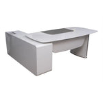 Load image into Gallery viewer, Modern Design Executive Glossy Office Table - White & Grey-GCC Home Center