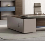 Load image into Gallery viewer, Modern Design Executive Office Table With Storage Cabinets, Office Desk - Brown-GCC Home Center
