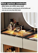 Load image into Gallery viewer, Modern Dressing Table with Built-In Lighting for Bedroom or Beauty Room-GCC Home Center