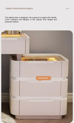 Load image into Gallery viewer, Modern Dressing Table with LED Mirror & Chair | Sleek Vanity Set for Makeup & Grooming-GCC Home Center