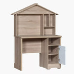 Load image into Gallery viewer, Modern Engineered Wood Study Desk with Hutch