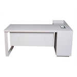 Load image into Gallery viewer, Modern Executive Office Table For Workspace Organized - Matt White-GCC Home Center