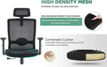 Load image into Gallery viewer, Modern High Back Office Chair With Adjustable Seat Height - Black-GCC Home Center