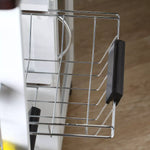 Load image into Gallery viewer, Modern Iron Kitchen Storage Trolley with Drawer, Adjustable Shelf & 2-Door Cabinet- Functional Kitchen Stand with Smart Storage