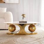 Load image into Gallery viewer, Modern Luxury Coffee Table β White & Gold