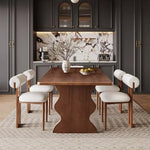 Load image into Gallery viewer, Modern Luxury Verona Wave 6 Seater Dining Set