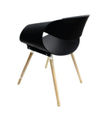 Load image into Gallery viewer, Jilphar Furniture Modern PP Dining Chair with Wooden Legs JP1037-GCC Home Center