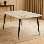 Load image into Gallery viewer, Modern Rectangular Marble Top Dining Table