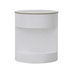 Load image into Gallery viewer, Modern Round Coffee Table Set β Champagne & White (2-Piece)