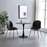 Load image into Gallery viewer, Modern Round Kitchen Dining Table - 23.6" MDF Top with Sturdy Metal Base, Ideal for Small Spaces-GCC Home Center