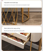 Load image into Gallery viewer, Modern Solid Wood Makeup Vanity Table Set with Smart Mirror and LED Lighting-GCC Home Center