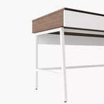 Load image into Gallery viewer, Modern Study Desk with 2 Drawers & Socket Tray β Melamine Finish