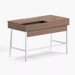 Load image into Gallery viewer, Modern Study Desk with 2 Drawers & Socket Tray β Melamine Finish