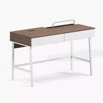 Load image into Gallery viewer, Modern Study Desk with 2 Drawers & Socket Tray β Melamine Finish