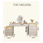 Load image into Gallery viewer, Modern Vanity Table Set with LED Mirror and Chair - Stylish Bedroom Dressing Table-GCC Home Center