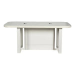 Load image into Gallery viewer, Modern white meeting table with sleek minimalist design integrated power ports and cable management scratch resistant
