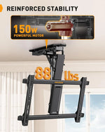 Load image into Gallery viewer, Motorized Ceiling Tv Mount For 32-70 Inch Tvs Up To 88 Lbs, Electric With Remote & Adjustable Tilt, Flip Down Patio, Living Room Ect, Max Vesa 600X400Mm