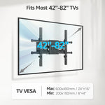 Load image into Gallery viewer, MOUNTUP TV Wall Mount, Full Motion TV Mount for Most 42-82 Inch Flat Curved TVs, Wall Mount TV Bracket with Articulating Arm
