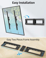Load image into Gallery viewer, MOUNTUP TV Wall Mount, Tilting TV Mount Bracket for Most 37-82 Inch Flat Screen/Curved TV Low Profile Wall Mount Saving Space Max VESA 600x400mm Hold up to 99 lbs Fit 16" 18" 24" Stud MU0008