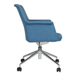 Load image into Gallery viewer, Moveable Visitor Area Chair, Fabric Office Chair With Metal Legs-GCC Home Center