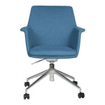 Load image into Gallery viewer, Moveable Visitor Area Chair, Fabric Office Chair With Metal Legs-GCC Home Center