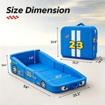 Load image into Gallery viewer, New Racing Car Design Montessori Toddler Boys Travel Bed All Foam Kids Sofa Play Couch Floor Beds Home Bedroom Camping