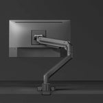 Load image into Gallery viewer, NEWSTAR Single Monitor Arm, Gas Spring Single Monitor Mount up to 49 inches, Ultrawide Monitor Arm Holds up to 20KG, Heavy Duty Monitor Mount Desk with C Clamp and Grommet Base