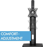 Load image into Gallery viewer, NEWSTAR Single Monitor Stand VESA Mount for 17-32 Inch Screens, Free-Standing Monitor Riser with Swivel Tilt Rotation Height Adjustable, VESA Monitor Mount Hold up to 2~7KG , VESA 75x75 100x100 mm