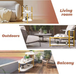 Load image into Gallery viewer, NICPET Sofa Side Cabinet Home Apartment Living Room Table Multi-layer Sofa Coffee Tables Light Luxury Bedside Tables Simple Modern Home Furniture Living Room Small Round Table