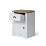 Load image into Gallery viewer, Nightstand with 1 Drawer & 1 Door β White