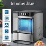 Load image into Gallery viewer, Nugget lce Maker Machine,Chewable Pellet Ice Machine,Self-Cleaning,One-Click Operation,for Home/Kitchen/Office/ Bar Party Ice Cube Machine