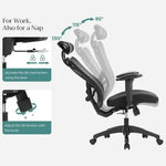 Load image into Gallery viewer, Office Chair, Ergonomic Desk Computer Chair, Mesh Chair, Adjustable Lumbar Support and Headrest Adjustable Height Black for Office-GCC Home Center
