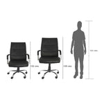 Load image into Gallery viewer, Office Chair, High Back PU Leather Ergonomic Computer Chair - Black-GCC Home Center