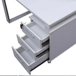 Load image into Gallery viewer, Office Desk, Work Station for two (x2) With Metal Legs - Matt White-GCC Home Center