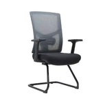 Load image into Gallery viewer, Office Visitor Chair With Height Adjustable And Arm Rest - Black-GCC Home Center