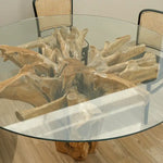 Load image into Gallery viewer, Organic Luxury Natural Teak Wood Tree Root Dining Table