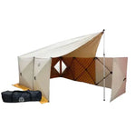 Load image into Gallery viewer, Outdoor Canvas Cotton Pop up Quick-Set Instant Pop up Cabin Gazebo Screen Tent House Windbreaker with Tarp