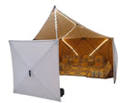 Load image into Gallery viewer, Outdoor Canvas Cotton Pop up Quick-Set Instant Pop up Cabin Gazebo Screen Tent House Windbreaker with Tarp