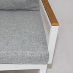 Load image into Gallery viewer, Outdoor Complete Set, Grey & White , 5-Seater Aluminium Sofa Set