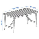 Load image into Gallery viewer, Outdoor Dining Set (Table + 4 Folding Chairs, Dark Brown, 143×75 cm)