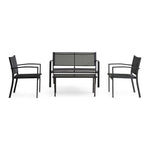 Load image into Gallery viewer, Outdoor Sofa Set (2+1+1+Coffee Table) β Black