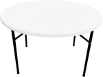 Load image into Gallery viewer, Plastic Outdoor Table, 115 cm Diameter Folding and Portable, Round, Heavy Duty Steel Base, Folding Legs-GCC Home Center