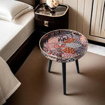 Load image into Gallery viewer, Plastics Tray Side Table β Indian Style Coffee Table with 17.7" Wooden Legs