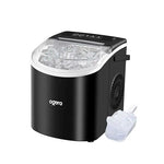 Load image into Gallery viewer, Portable Countertop Ice Maker, 12KG Ice Production, 6 Minute Fast Ice Making, Plastic Body with Transparent Lid, Black, Model OG141IM Brand: Ogera